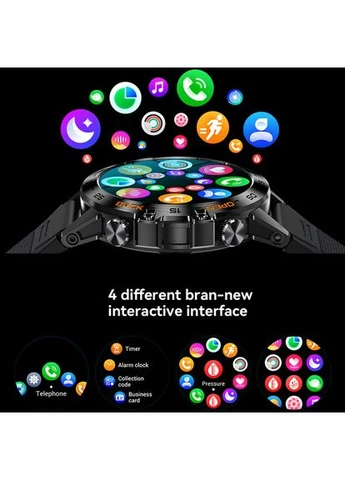 Смарт Часы Классические Наручные Smart Delta K52 Black Мужские Seli UWatch (392704459)