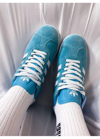 Сірі Осінні кросівки чоловічі adidas gazelle blue green v2 адідас газель No Brand