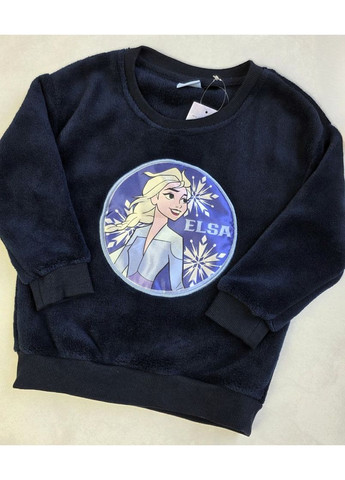 Disney світшот дитячий плюшевий для дівчаток персонажі темно-синій повсякденний