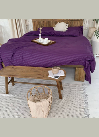 Двуспальный КПБ микро страйп сатин "Аметист" Glav Textile (296930176)