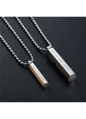 Парні кулони з гравіровкою з нержавіючої медичної сталі PP-030 No Brand (299340261)