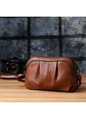 Женская сумка с драпировкой из натуральной кожи 22895 Vintage (349442765)