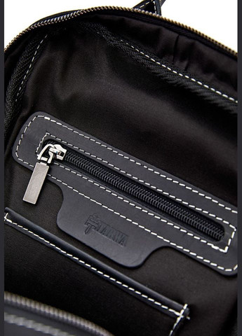 Жіночий чорний шкіряний рюкзак RA-2008-3md середнього розміру TARWA (298684507)