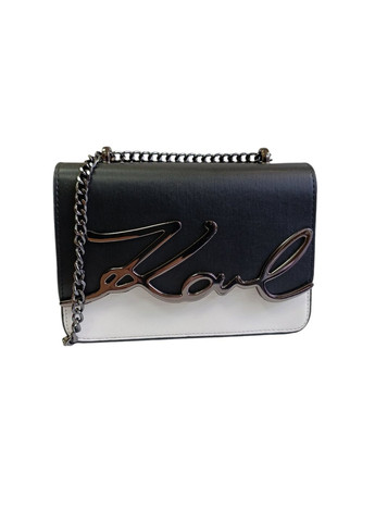 Сумка через плечо Лагерфельд 0049 b цвет черный Borse in Pelle (307149081)