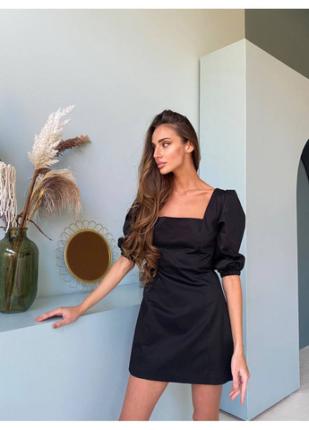 Черное платье melissa цвет черный milirud