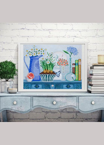 Набор для вышивки бисером "Натюрморт с нарциссами", 40x30 см No Brand (340483135)