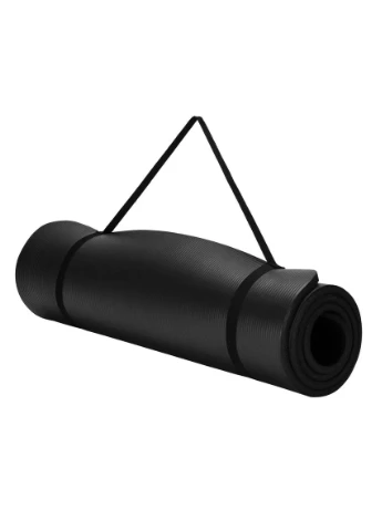 Коврик для йоги и фитнеса PS-4017 NBR Fitness Yoga Mat Plus Black (180х61х1) (A-012308) Power System (316259710)