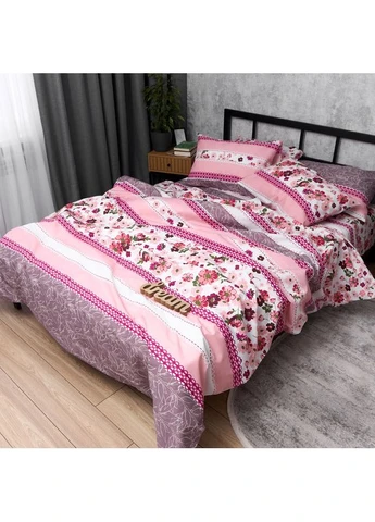 Комплект постільної білизни Мікросатин Premium King Size 220x240 наволочки 2х40х60 (MS-820016240) Moon&Star Rose Melody (400230359)