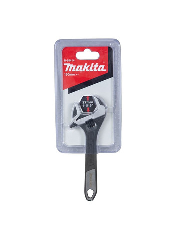Розвідний Ключ B65414 (0-27 мм, 150 мм) гайковий ключ змінного розміру (6927) Makita (295031829)