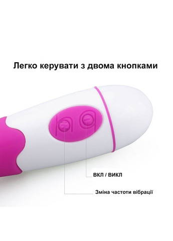 Вібратор – кролик для подвійної стимуляції (рожевий, тип ААА) We Love (313448643)