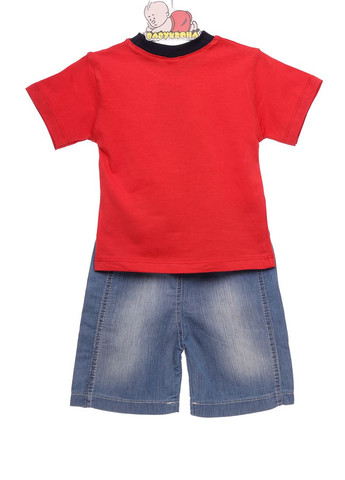 Красный летний футболка+шорты акула см (31295) BABYKROHA