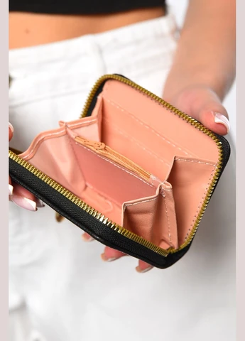 Кошелек женский из экокожи черного цвета Let's Shop (299147169)