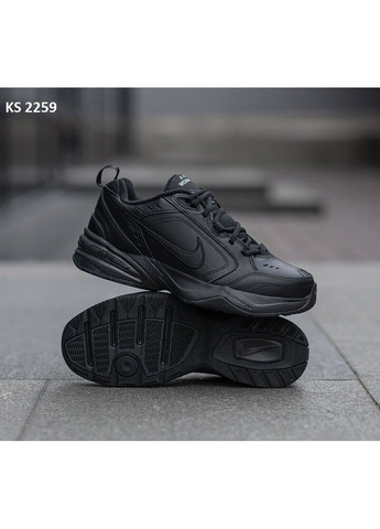 Черные демисезонные кроссовки мужские nike air monarch iv black найк аир монарх No Brand