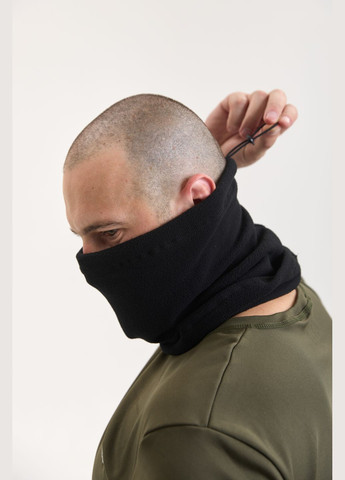 Бафф милитари зимний / флисовый мужской шарф трансформер / балаклава 9677 Черный 73410 Columbia (306518901)
