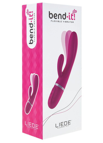Вібратор-кролик Bend It Plus Cerise, гнучкий, 2 мотори, 10 режимів - CherryLove Liebe (332209524)