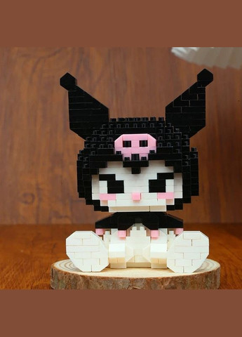 Утинка! Конструктор Kuromi (Куроми) – 396 деталей, 3D-набор! (фабричная коробка) в стиле лего China (357211673)