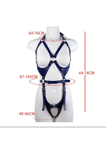 Портупея для БДСМ, жіноча портупея зі штучної шкіри, шкіряна портупея, шкіряний бандаж, шкіряні ремені БДСМ No Brand (341305740)