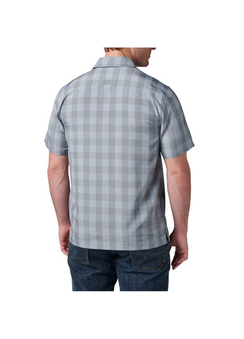 Сорочка тактична Nate Short Sleeve Shirt Mortar Plaid 5.11 Tactical (350878394)