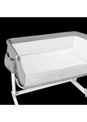 Кроватка приставная Theo Concrete, серый Lionelo LO-THEO CONCRETE (336329595)