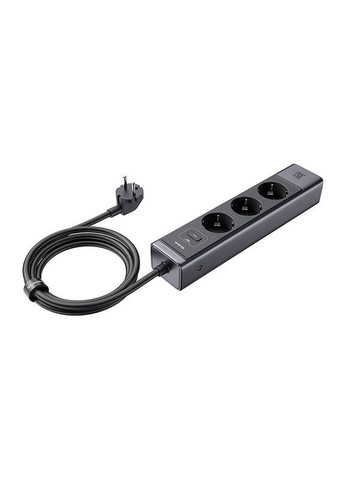Сетевой фильтр 6in-1 30W GaN Surge Protection Power Strip (EU) Black McDodo (315137154)