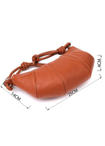Напівкругла сумка жіноча з натуральної шкіри 22934 Коричневий Vintage (356452201)