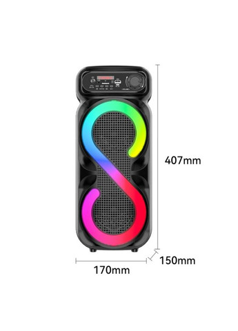 Портативная Bluetooth колонка SING-E ZQS4270M с мощным звуком и аккумулятором Черный No Brand (371995176)