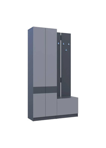 Передпокій Сола (модульний комплект - 2 елементи) / Сірий 120х40х215 (DRS-011748) Doros (361998868)