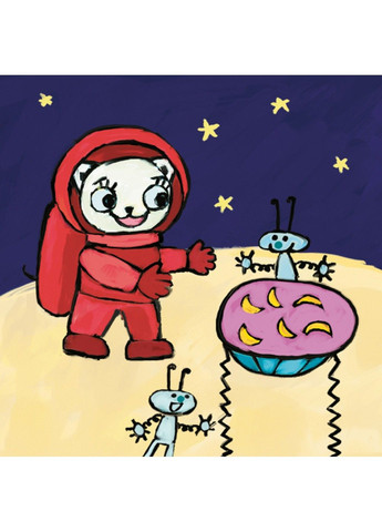 Книга Киця-Миця в космосі Аніта Гловінська Час Майстрів (302671077)