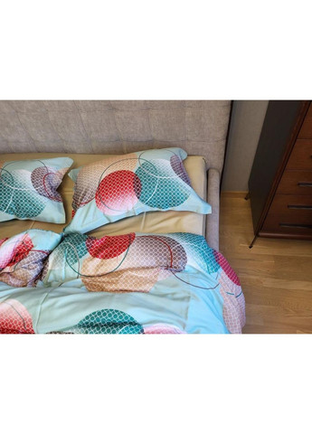 Постільна білизна з резинкою TOLEDO COLORFUL, сатин PREMIUM Полуторний розмір, наволочки 70/70 No Brand (364218391)