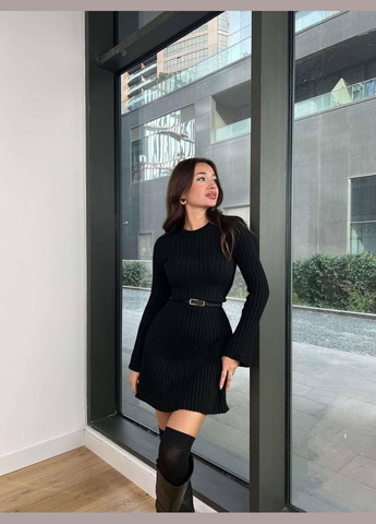 Черное праздничный, коктейльное, деловое, повседневный, кэжуал, джинсовое, вечернее платье женское No Brand