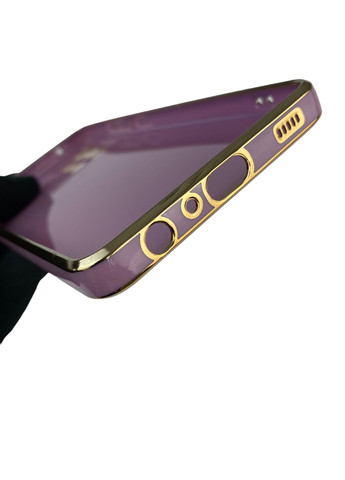 Чохол для Galaxy A72 (SM-A725F) з кільцем MagSafe із золотою окантовкою на самсунг а72 чорничний gs1 Samsung (366232873)