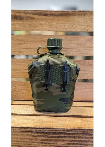 Фляга в чехле US Style Plastic Canteen 1Л Woodland (14505020-1000) Mil-Tec (365756718)