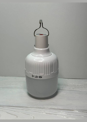 Портативная лампа для кемпинга подвесной аккумуляторная фонарь на крючке цвет белый Digital (315889594)