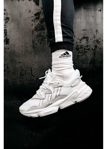 Бежевые демисезонные кроссовки мужские adidas ozweego adiprene pride beige white 2 адидас озвиго No Brand