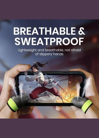 Напальчники геймерские (носки) для игр сенсорные (Pubg mobile/COD/Free fire) 2 шт Серый CHOICE (318453686)