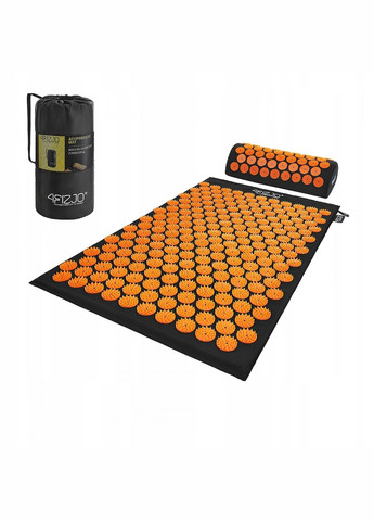 Коврик акупунктурный с валиком Classic Mat Аппликатор Кузнецова Black/Orange (P-5907222931752) 4FIZJO (303723220)