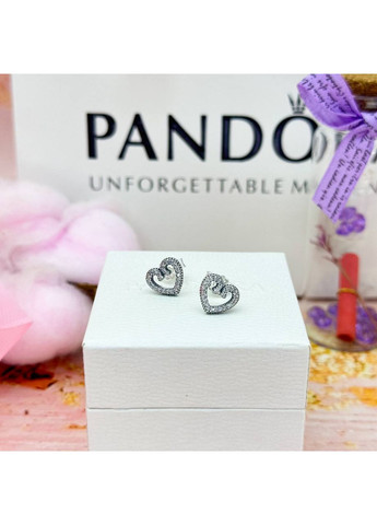 Серебряные серьги Пандора "Шарики" 297099CZ Kabluchka (355344898)