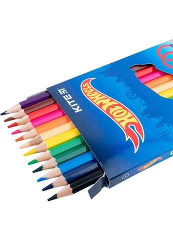 Набор цветных карандашей Hot Wheels HW21-05, 12 цветов Kite (283038790)
