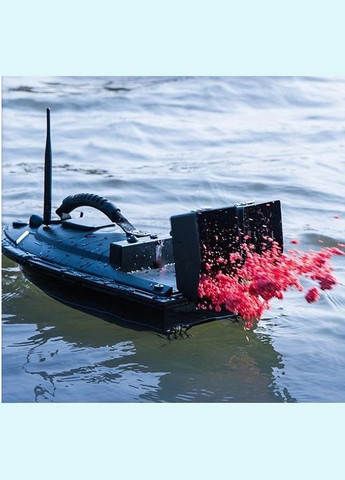 Кораблик на радіокеруванні для завезення підгодовування та снастей R1 Чорний (RT050672) Boer (317894197)