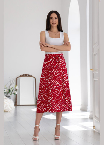 Жіноча спідниця прилеглого силуету із запахом та паском (СП 0322) RiMari (365729811)