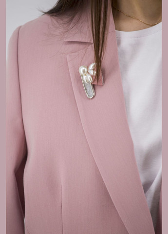 Розовый женский женский пиджак muray (, ), 40769 No Brand однотонный - всесезон