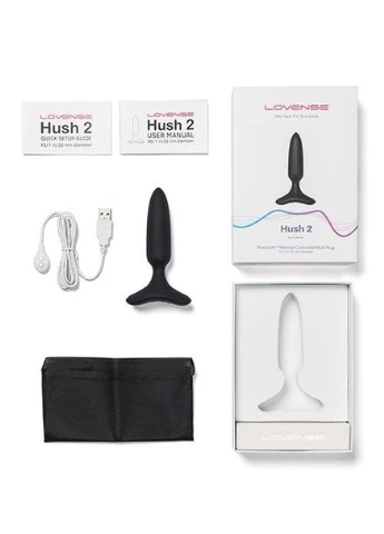 Анальна смарт пробка з вібрацією Hush 2 XS Lovense (303891326)