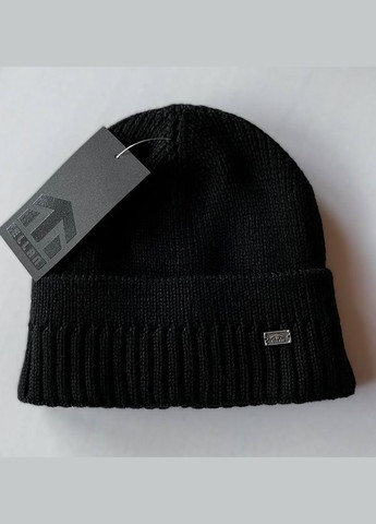Шапка мужская черная зимняя на флисе Edem Ellan (315825163)