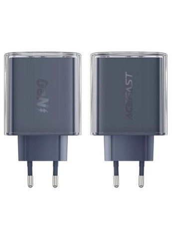 Зарядний пристрій 3xUSB 65W (2xUSB-C+USB-A) Gan A45 Fast Charger Mountain mist (6974316282099) Acefast 3xUSB 65W (2xUSB-C+USB-A) Gan A45 Fast Charger Mou (370016570)
