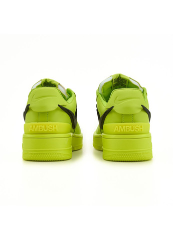 Цветные летние кроссовки nike air force 1 low x ambush flash lime найк аир форс 1 No Brand