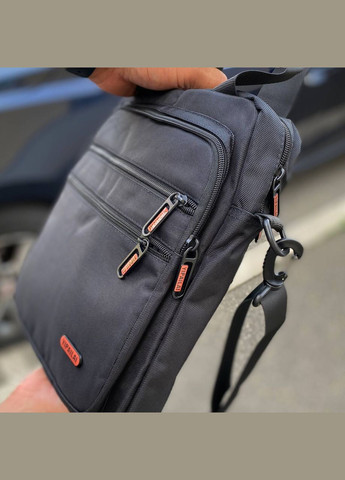 Сумка через плече чоловіча барсетка чорний колір 7 відділень 31*25*8 Command Big Ben JP (306555196)