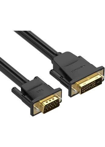 Кабель DVI M (24+1) - VGA M 1.5 м Black (EABBG) Vention (390049548)