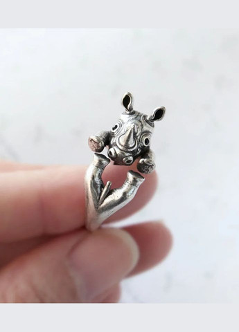 Кольцо носорог колечко в виде животного носорога размер регулируемый Fashion Jewelry (285110832)