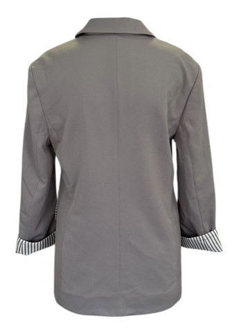 Серый женский жакет H&M однотонный - демисезонный