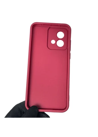 Чохол силіконовий Soft Touch для Moto G84 (PAYM0011RS) бордовий (Повний захист камери) Motorola (378363416)